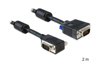 DeLOCK SVGA 2 m VGA-Kabel VGA (D-Sub) Schwarz
