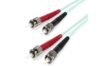 StarTech.com A50FBSTST1 Glasfaserkabel 1 m ST OM3 Türkis