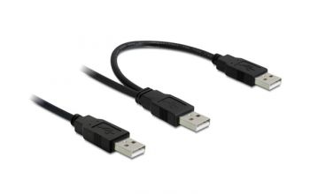 DeLOCK 82769 USB Kabel 0,7 m USB A 2 x USB A Schwarz