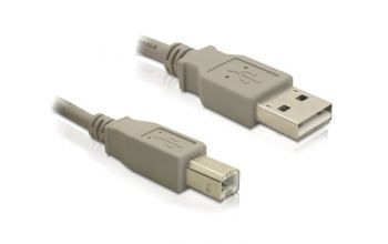 DeLOCK 82216 USB Kabel 3 m USB 2.0 USB A USB B Grau