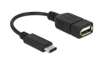 DeLOCK 65579 USB Kabel 0,15 m USB 2.0 USB C USB A Schwarz