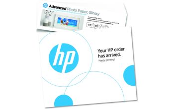 HP Advanced Fotopapier, glänzend, 29,48 kg, 101 x 305 mm (4 x 12 Zoll), 10 Blatt