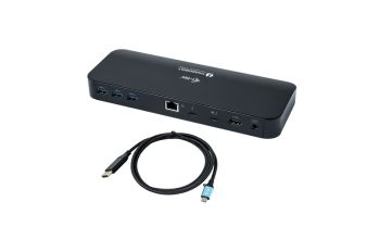 i-tec Thunderbolt 3 Dual 4K Docking Station + USB-C to DisplayPort Cable (1,5 m) + Power Delivery 85W
