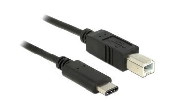 DeLOCK 83601 USB Kabel 1 m USB 2.0 USB C USB B Schwarz