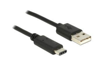 DeLOCK 83600 USB Kabel 1 m USB 2.0 USB C USB A Schwarz