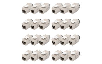 Digitus CAT 6A Keystone Modul, geschirmt mit intelligentem Kabelmanager, Set (24 Stück)