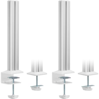 InLine Slatwall Befestigungssäulen Aluminium, für Tischhalterung Panel, 2er Set