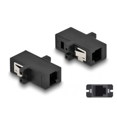 DeLOCK 87933 LWL-Steckverbinder MT-RJ/MT-RJ 1 Stück(e) Schwarz