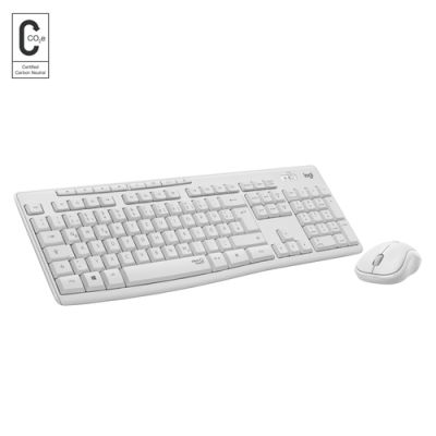 Logitech MK295 Silent Wireless Combo Tastatur Maus enthalten RF Wireless QWERTY Englisch Weiß