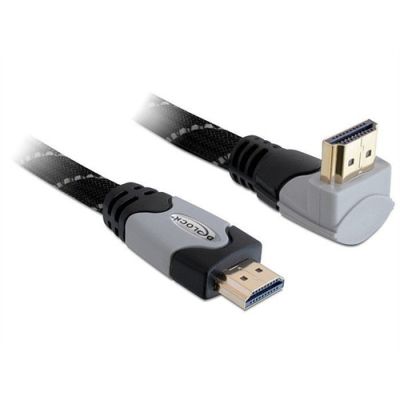 DeLOCK 1m High Speed HDMI 1.4 HDMI-Kabel HDMI Typ A (Standard) Schwarz, Grau