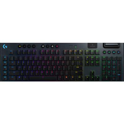 Logitech G G915 LIGHTSPEED Wireless RGB Mechanical Gaming Keyboard – GL Clicky Tastatur RF Wireless + Bluetooth QWERTY UK Englisch Karbon