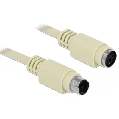 DeLOCK 85805 PS/2-Kabel 1,8 m 6-p Mini-DIN Beige