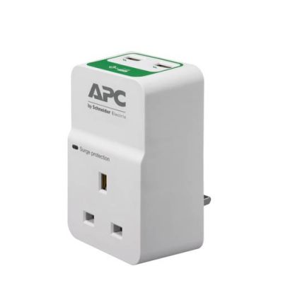 APC PM1WU2-UK Spannungsschutz Weiß 1 AC-Ausgänge 230 V