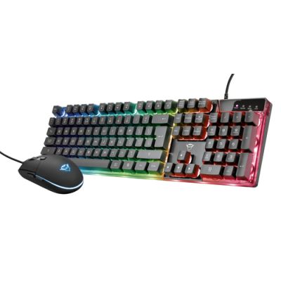 Trust GXT 838 Azor Tastatur Maus enthalten USB Schwarz