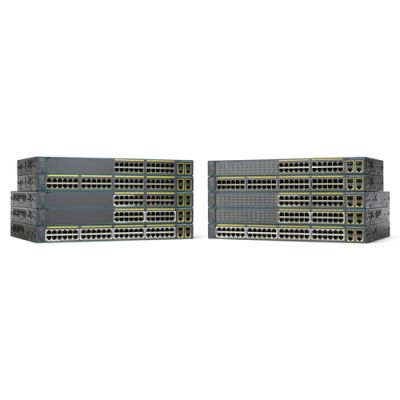 Cisco Catalyst WS-C2960+24LC-S Netzwerk-Switch Managed L2 Fast Ethernet (10/100) Power over Ethernet (PoE) Schwarz