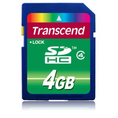 Transcend TS4GSDHC4 Speicherkarte 4 GB SDHC