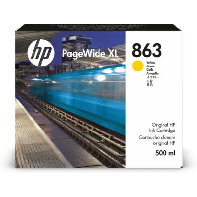 HP 863 Gelb PageWide XL Druckerpatrone, 500 ml