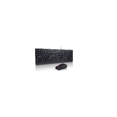Lenovo 4X30L79892 Tastatur Maus enthalten USB QWERTY Dänisch Schwarz