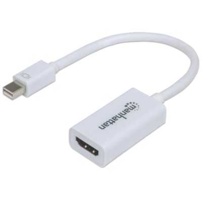 Manhattan Passiver Mini-DisplayPort auf HDMI-Adapter, Mini DisplayPort-Stecker auf HDMI-Buchse, passiv, Blister-Verpackung â€” ideal for Mac-Computer