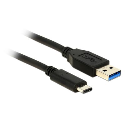 DeLOCK 0.5m USB3.1-C/USB3.1-A USB Kabel 0,5 m USB 3.2 Gen 2 (3.1 Gen 2) USB A USB C Schwarz