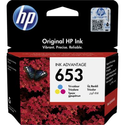 HP 653 Cyan/Magenta/Gelb Original Advantage-Druckerpatrone