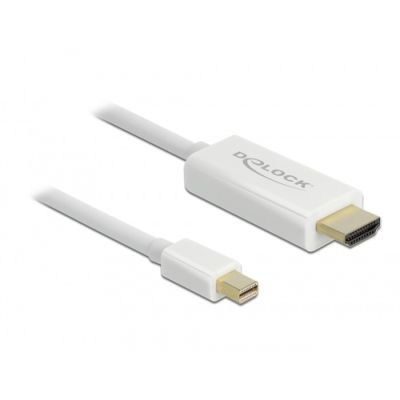 DeLOCK 83706 Videokabel-Adapter 1 m Mini DisplayPort HDMI Weiß