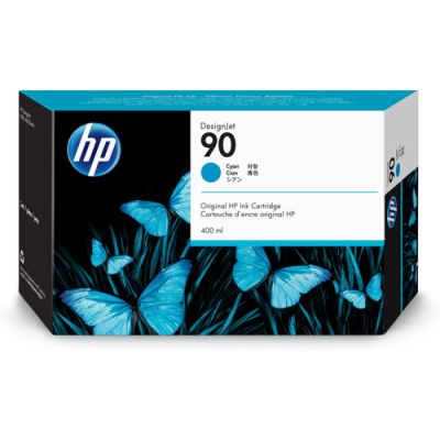 HP 90 Cyan DesignJet Druckerpatrone, 400 ml