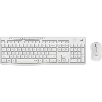 Logitech MK295 Silent Wireless Combo Tastatur Maus enthalten RF Wireless QWERTY Nordisch Weiß