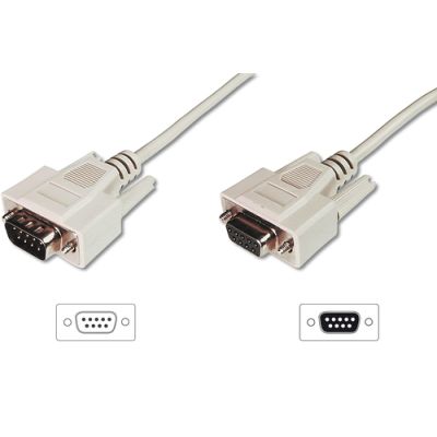 Digitus Datatransfer Verlängerungskabel, D-Sub9/St - D-Sub9/Bu