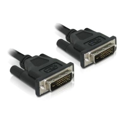 DeLOCK DVI 24+1 Cable 0.5m male/male DVI-Kabel 0,5 m DVI-D Schwarz
