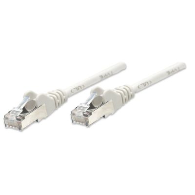 Intellinet Netzwerkkabel, Cat5e, SF/UTP, CCA, Cat5e-kompatibel, RJ45-Stecker/RJ45-Stecker, 2,0 m, grau