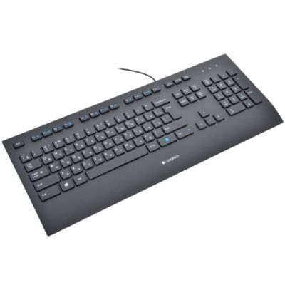 Logitech K280E Pro Tastatur USB QWERTY Russisch Schwarz