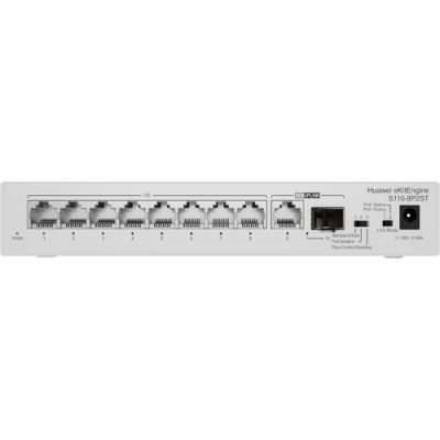 Huawei CloudEngine S110-8P2ST Power over Ethernet (PoE) Grau