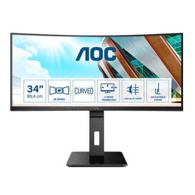 AOC P2 CU34P2A LED display 86,4 cm (34") 3440 x 1440 Pixel Quad HD Schwarz