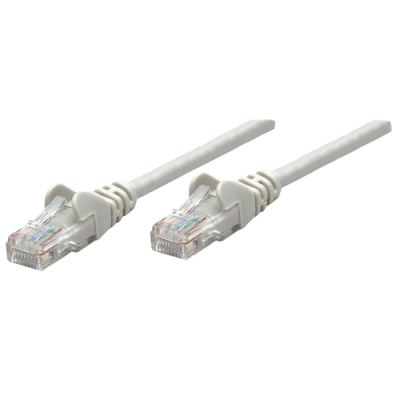Intellinet Premium Netzwerkkabel, Cat6, U/UTP, 100% Kupfer, Cat6-zertifiziert, RJ45-Stecker/RJ45-Stecker, 3,0 m, grau
