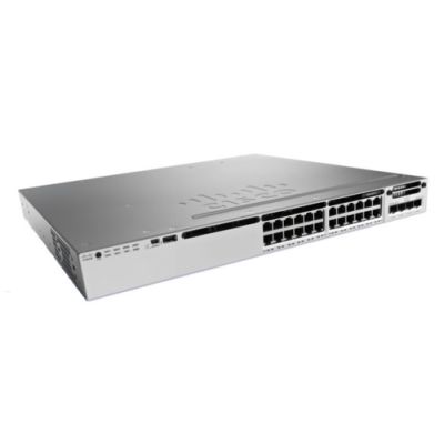 Cisco 3850-24S-S Managed L3 Gigabit Ethernet (10/100/1000) 1U Schwarz, Grau