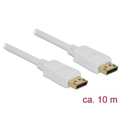 DeLOCK 84863 DisplayPort-Kabel 10 m Weiß