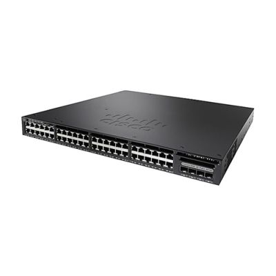 Cisco Catalyst WS-C3650-48PD-S Netzwerk-Switch Managed L3 Gigabit Ethernet (10/100/1000) Power over Ethernet (PoE) 1U Schwarz