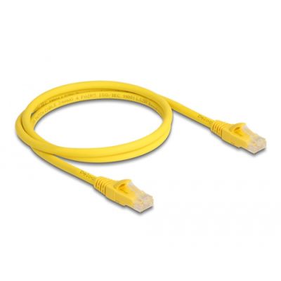 DeLOCK 80101 Netzwerkkabel Gelb 1 m Cat6a U/UTP (UTP)