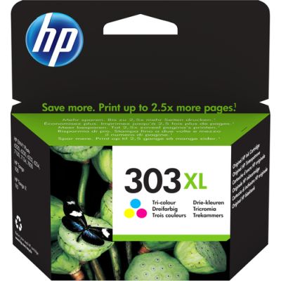 HP 303XL Cyan/Magenta/Gelb Original Druckerpatrone mit hoher Reichweite
