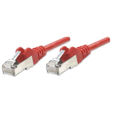 Intellinet Netzwerkkabel, Cat5e, SF/UTP, CCA, Cat5e-kompatibel, RJ45-Stecker/RJ45-Stecker, 20,0 m, rot