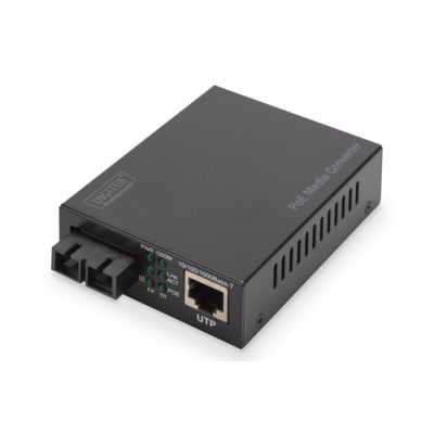 Digitus Gigabit PoE Medienkonverter, RJ45 / SC, SM, PSE