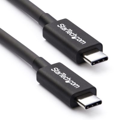 StarTech.com 50cm Passives Thunderbolt 3 Kabel, 40Gbps, 100W PD, 4K/5K Video, Thunderbolt Kabel, Kompatibel mit USB4/DP Alt Mode, Thunderbolt 4, USB 3.2/Typ-C