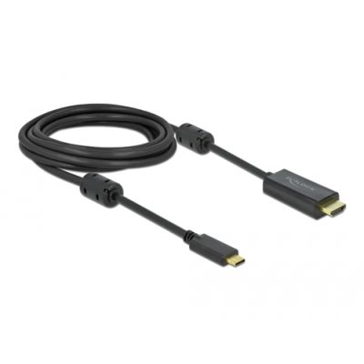 DeLOCK 85971 Videokabel-Adapter 3 m USB Typ-C HDMI Schwarz