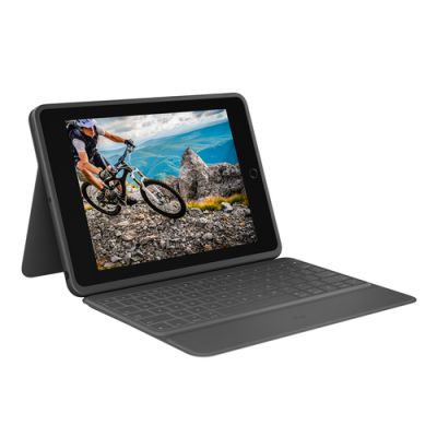Logitech Rugged Folio Graphit Smart Connector AZERTY Französisch