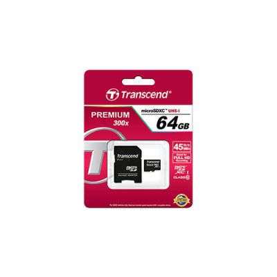 Transcend TS64GUSDXC10 Speicherkarte 64 GB MicroSDXC NAND Klasse 10