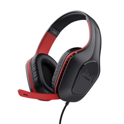 Trust GXT 415S ZIROX Kopfhörer Kabelgebunden Kopfband Gaming Schwarz, Rot
