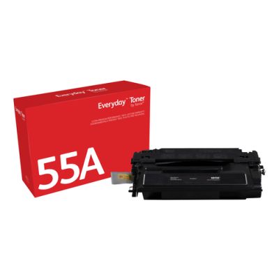 Everyday ™ Schwarz Toner von Xerox, kompatibel mit HP 55A (CE255A/ CRG-324), Standardkapazität