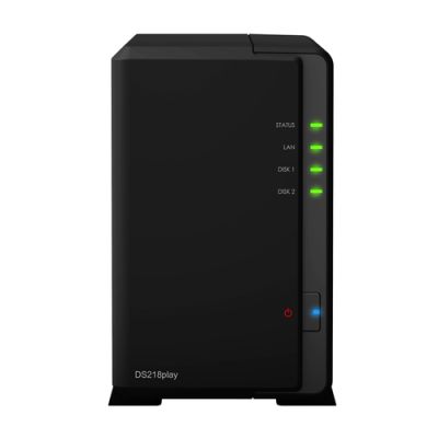 Synology DiskStation DS218play NAS Desktop Ethernet/LAN Schwarz RTD1296