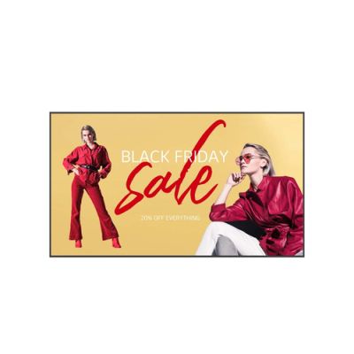 LG 110UM5K-B Signage-Display Digital Signage Flachbildschirm 2,79 m (110") LCD WLAN 500 cd/m² 4K Ultra HD Schwarz Web OS 16/7